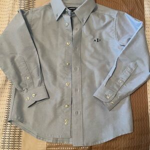 Lands' End Kids Sky Blue Button Down Shirt